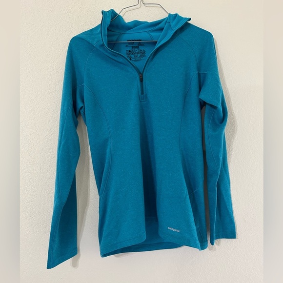 Patagonia Capilene 2 Lightweight Quarter Zip Up Pullover Long Sleeve Size S Blue - Picture 1 of 8